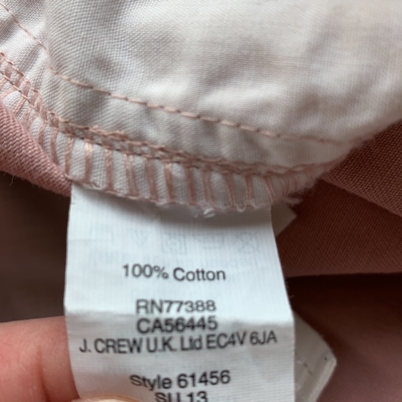 J Crew Sz 2 Soft Pink Chino Shorts - Picture 5 of 6